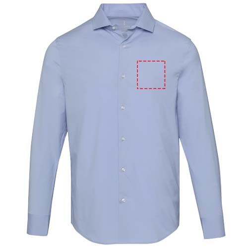 Carnelian poplin men's shirt