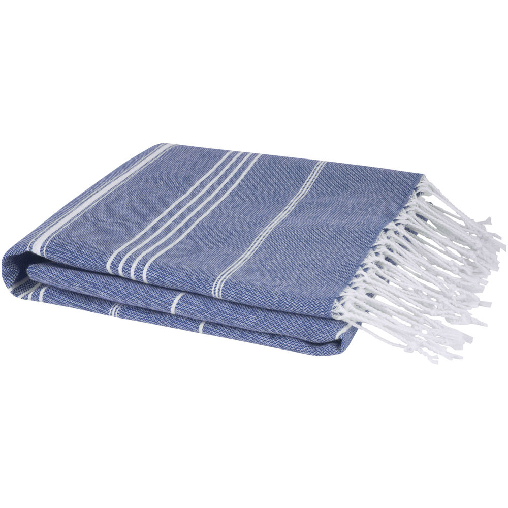 Anna 150 g/m² hammam cotton towel 100x180 cm - Navy Blue