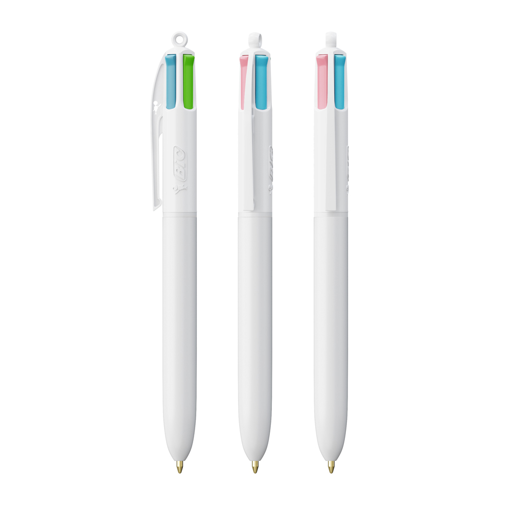 BIC® 4 Colours Fashion Kugelschreiber - weiss