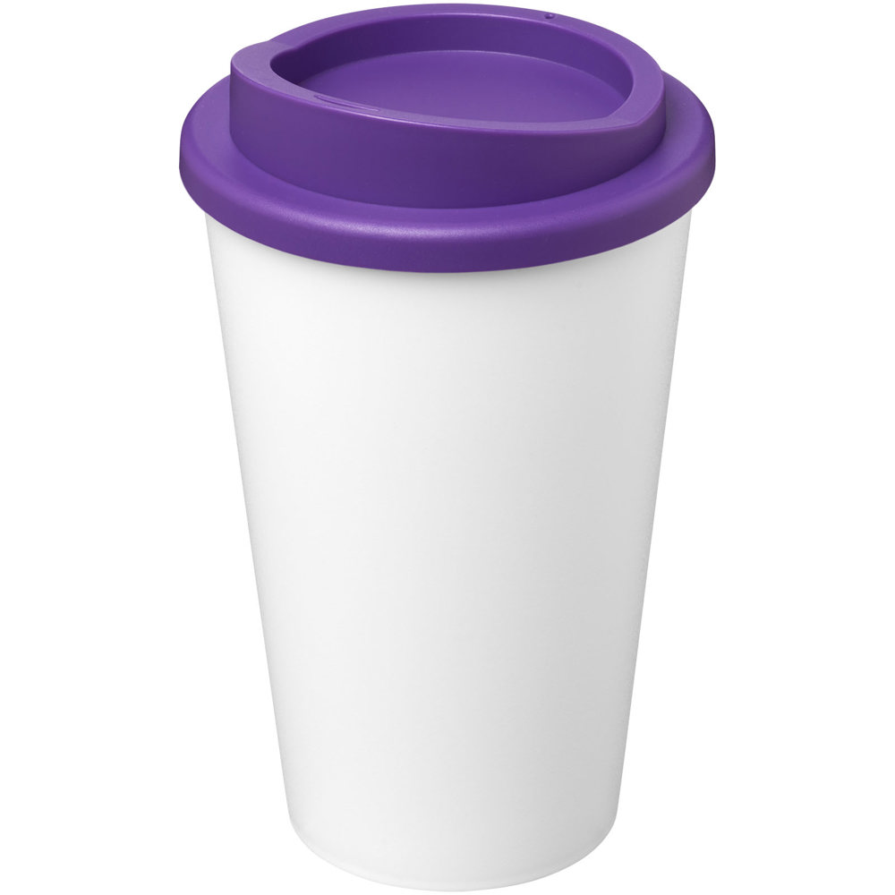 Americano® Eco 350 ml recycled tumbler - White, Purple