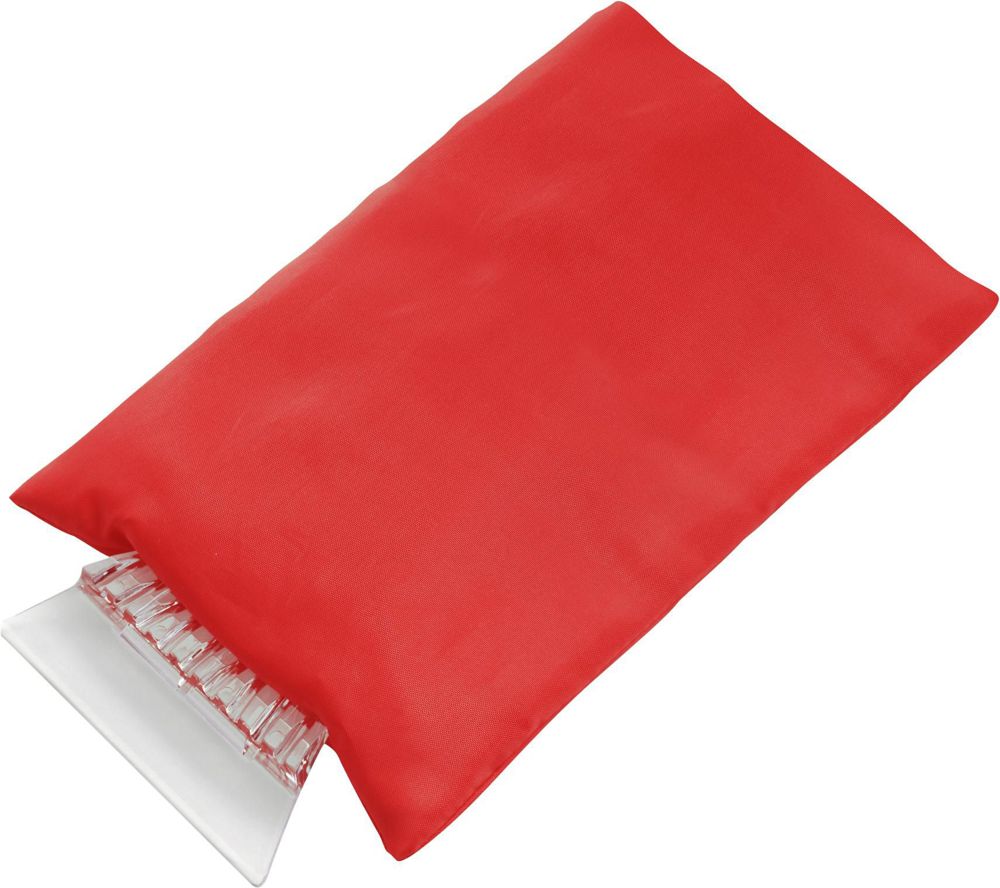 ABS ice scraper and polyester glove Doris - Red