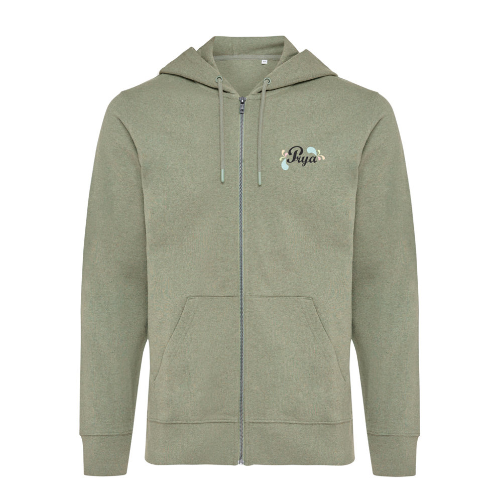 IQONIQ Abisko recycled cotton zip through hoodie