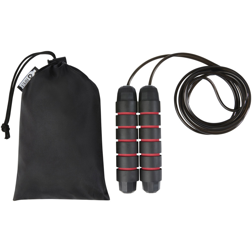 Austin soft skipping rope in recycled PET pouch