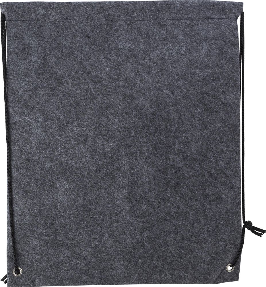 rPET felt drawstring backpack Maya - Grey