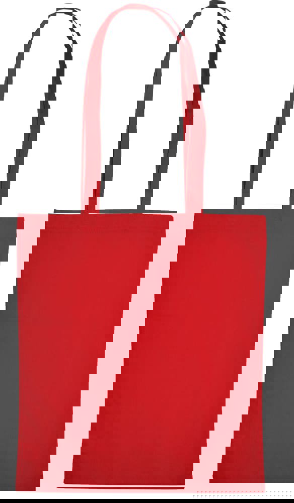 Baumwolltasche mit langen Henkeln, 140 gr/m² - Rot (PMS 186c) / Rot