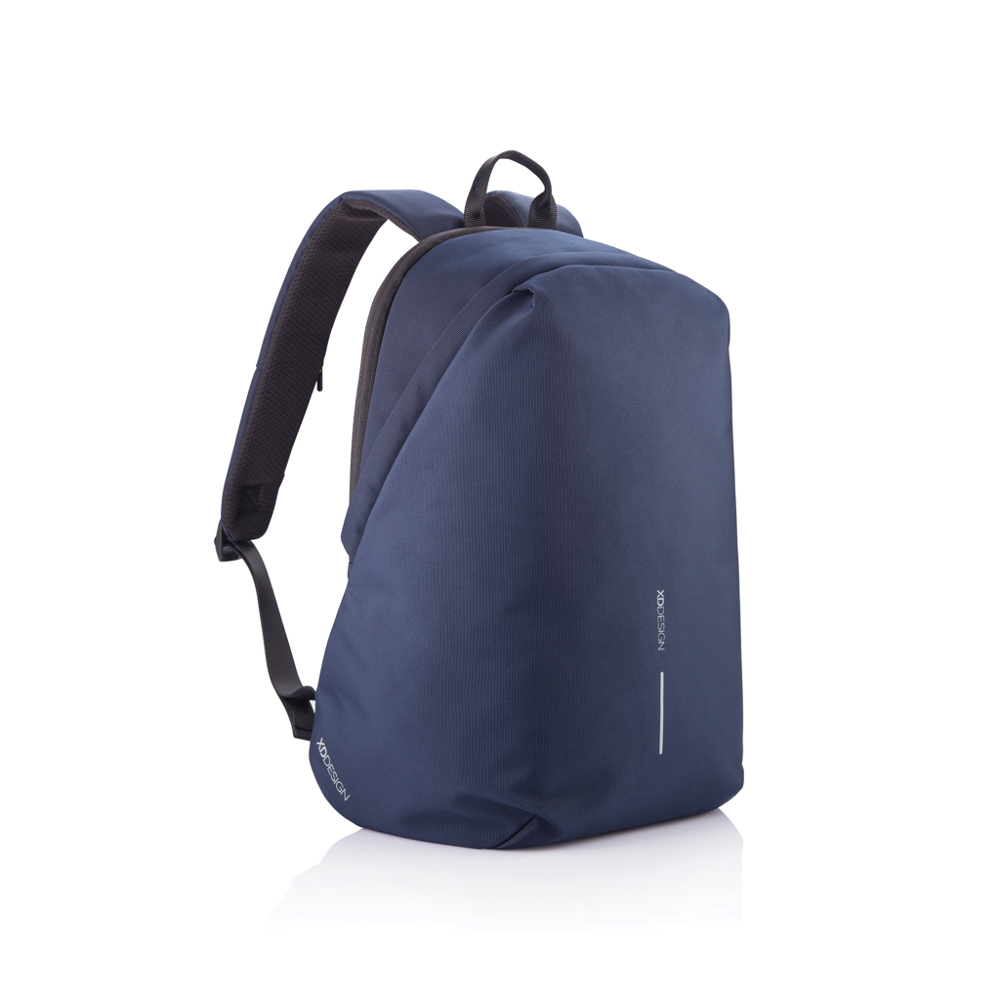 Bobby Soft, anti-theft backpack - navy, black (± PMS 2767/ ± PMS Black)