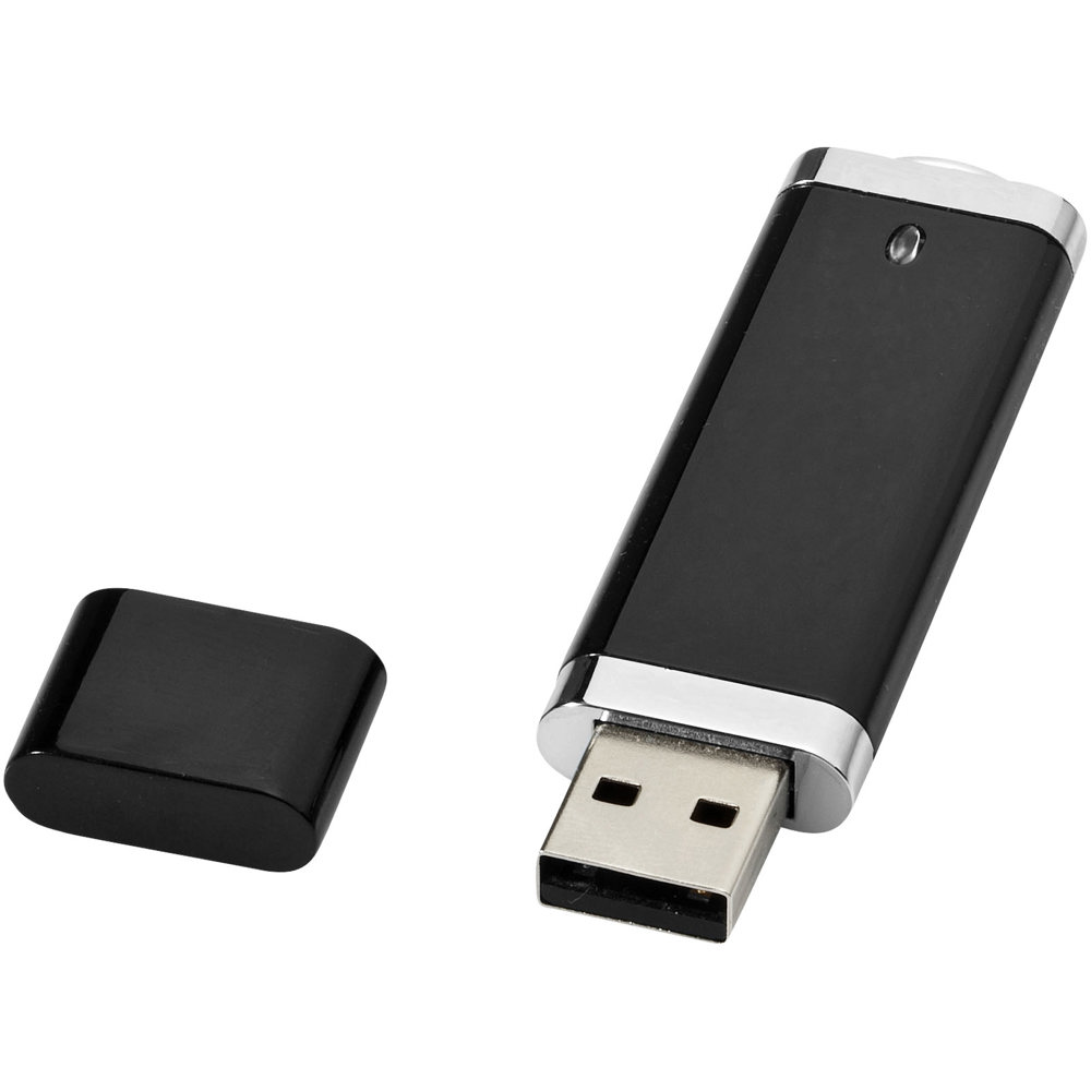 Flat 4GB USB flash drive - black
