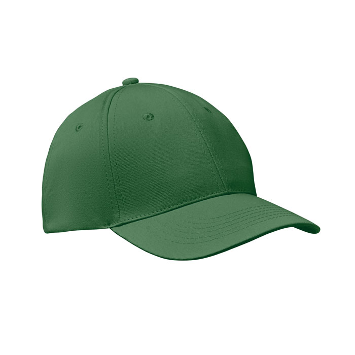 BASIE APOLLO - Baseball cap 6 panels 160g/m² - Dunkelgrün