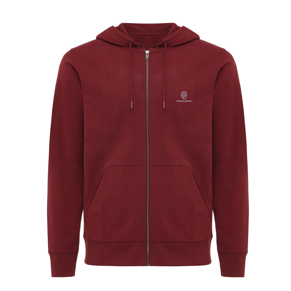 IQONIQ Abisko recycled cotton zip through hoodie