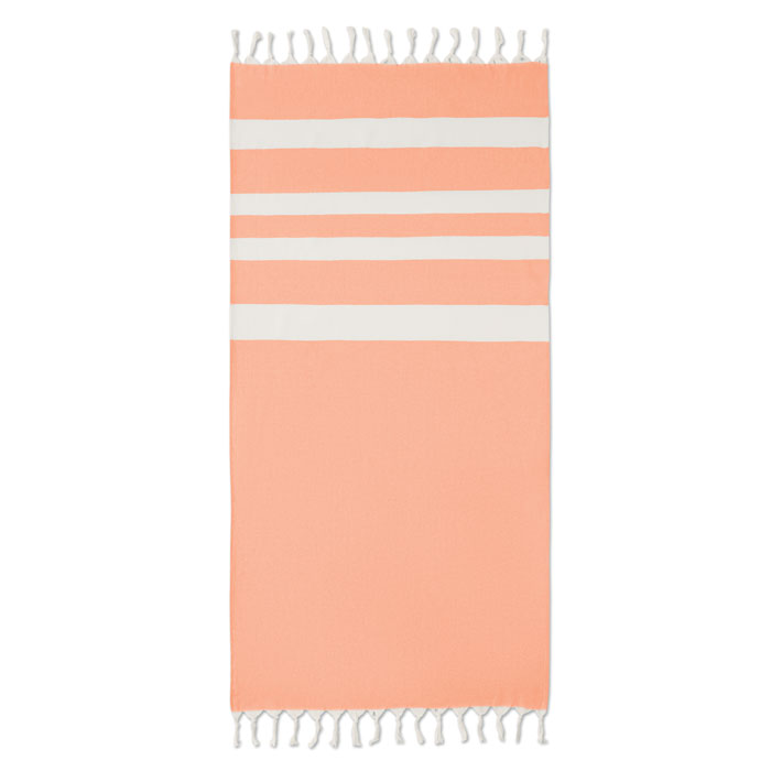 AGOURA - Hamman towel blanket 140 gr/m² - Orange