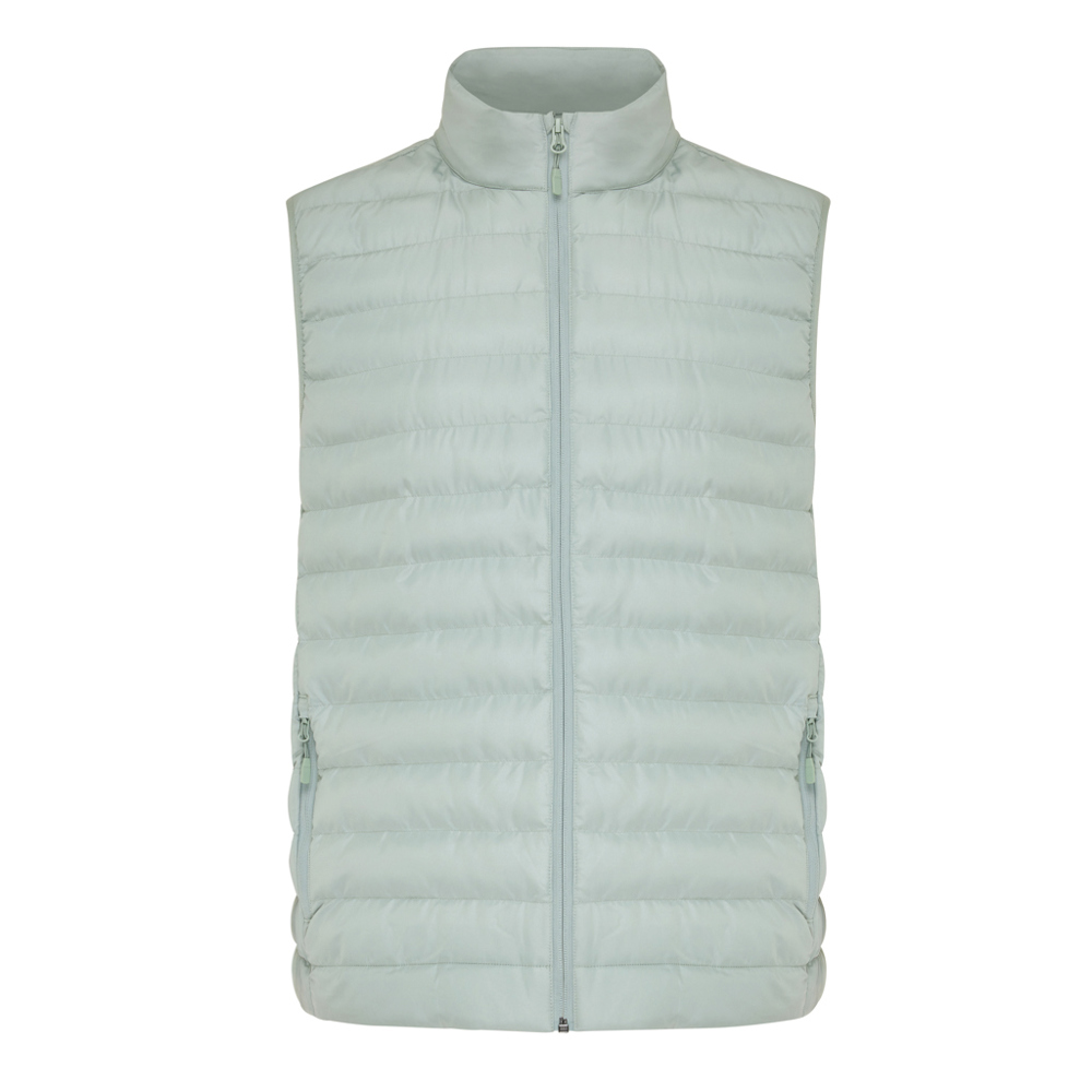 IQONIQ Meru men recycled polyester bodywarmer - iceberg green (± PMS 15-5205 TCX)