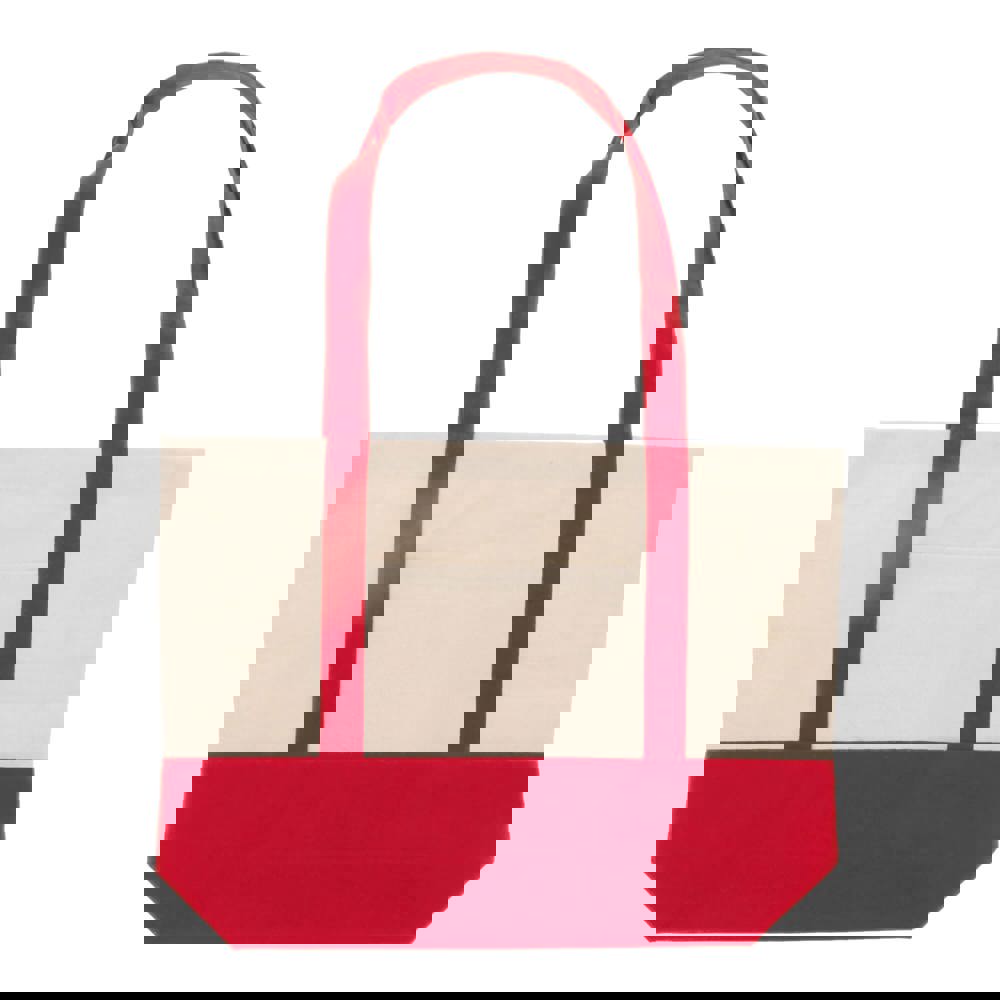 Beach bag cotton canvas OEKO-TEX® 280g/m² 42x10x30cm