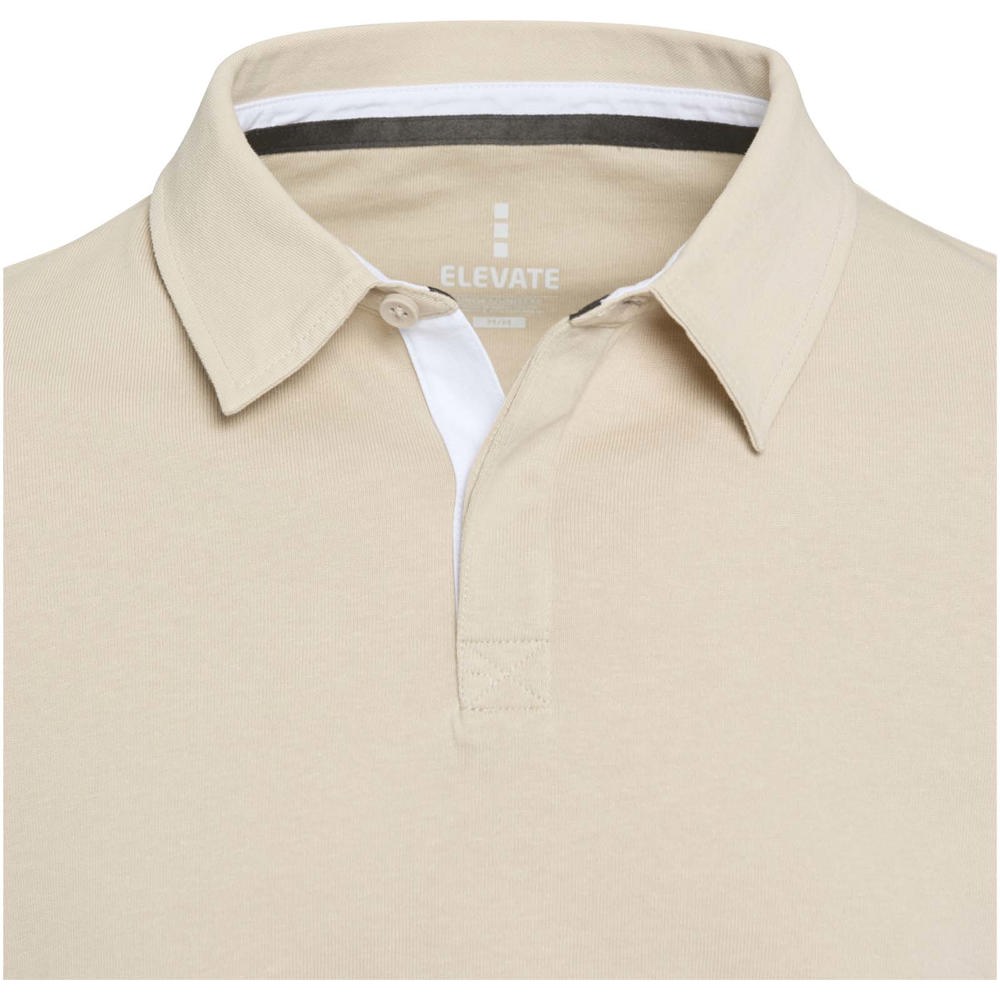 Clyde unisex organic rugby polo sweatshirt