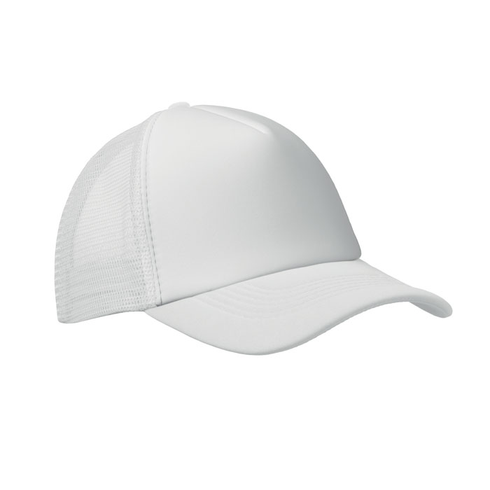 BUBBLE - 5 panel trucker cap - White