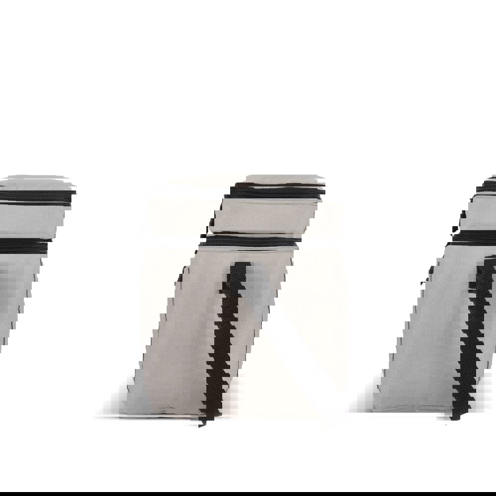 600D gerecycled PET koeltas met twee vakken 30 x 20 x 24 cm 12 L