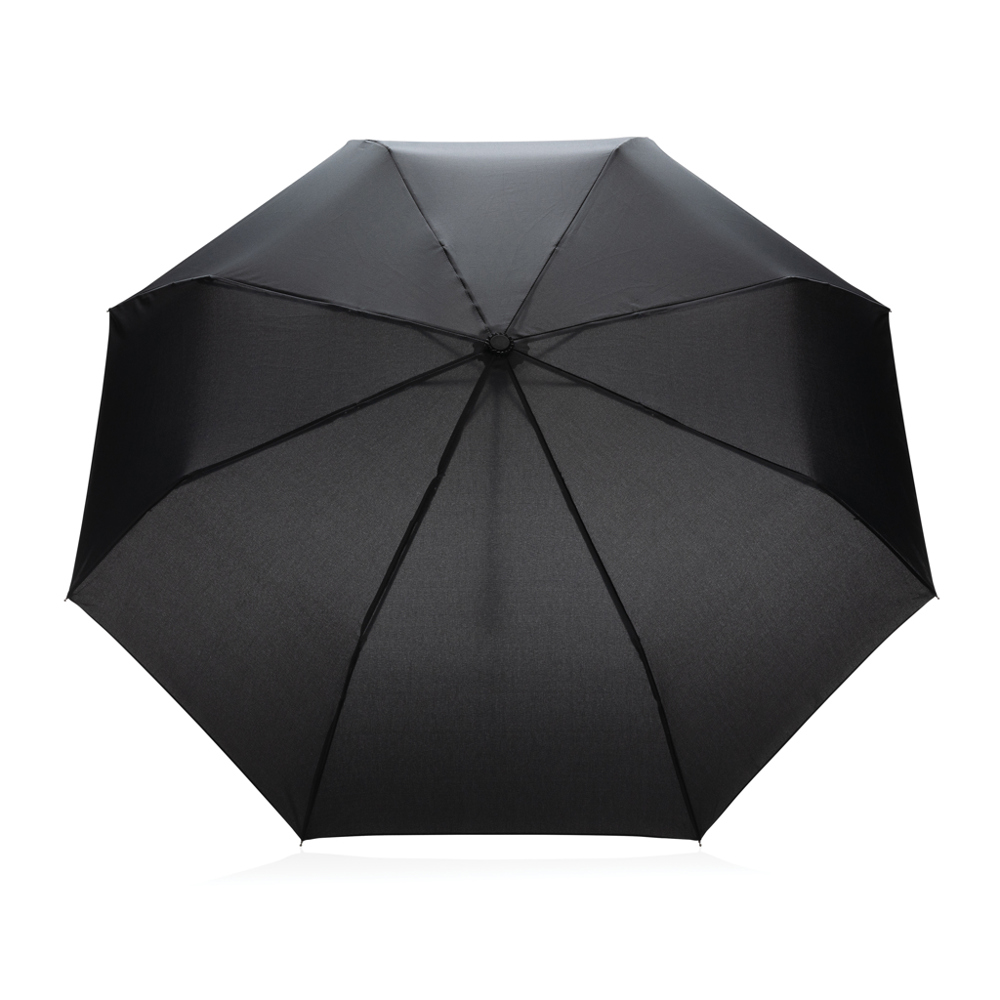 20.5" Impact AWARE™ RPET 190T Pongee bamboo mini umbrella