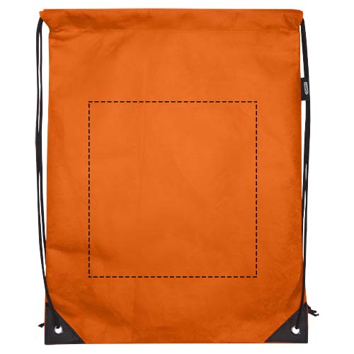 Evergreen GRS recycled non-woven drawstring bag 5L