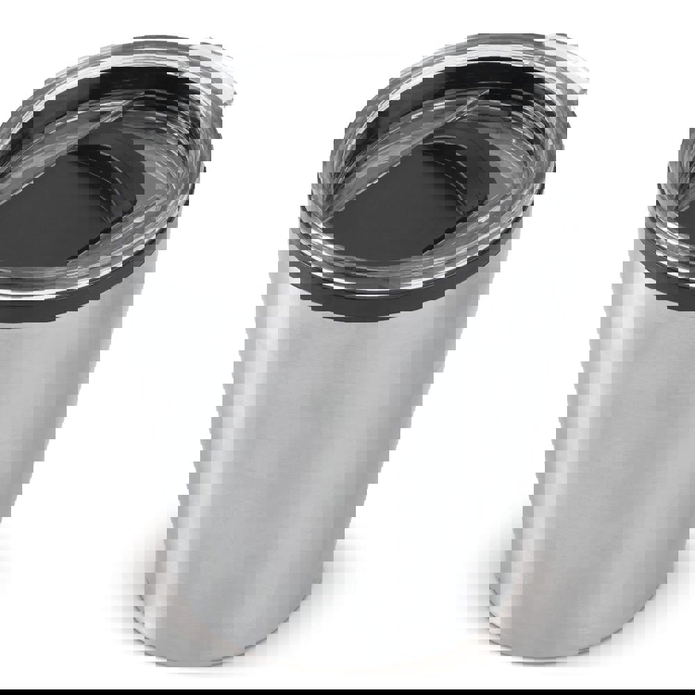 Koffiebeker metallic 180ml - zilver