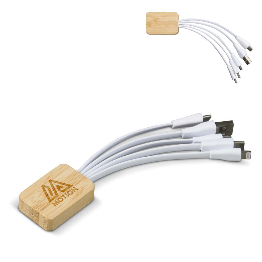 Charging cable bamboo with R-PET