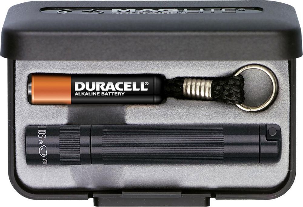 Aluminium Maglite Solitaire zaklamp - Zwart