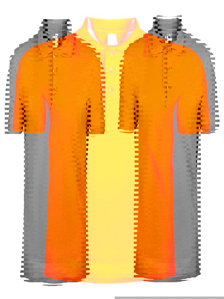 BS Evolution polo shirt, 180 gr/m² - Safety Orange (PMS 804C)