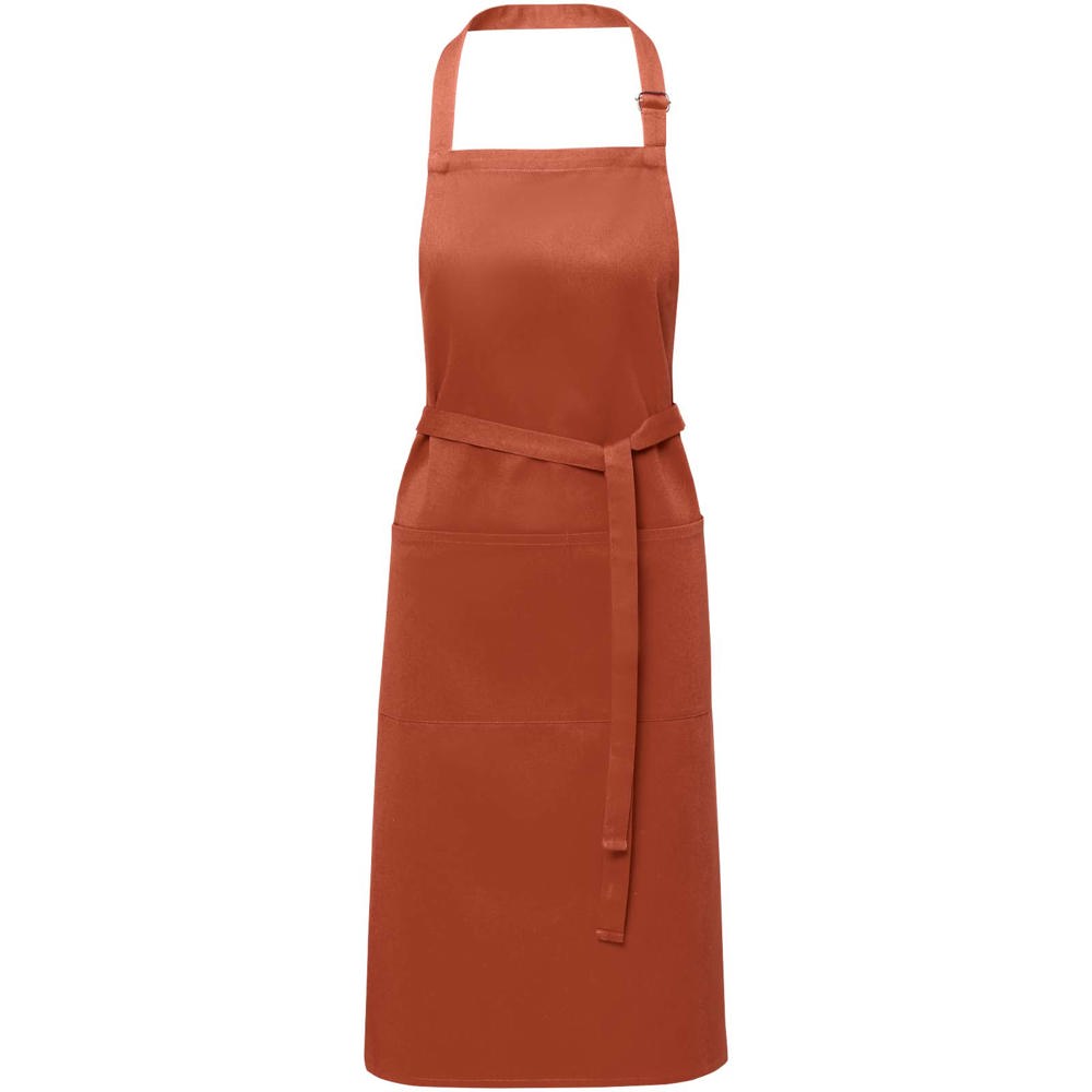 Andrea 240 g/m² apron with adjustable neck strap - Brick