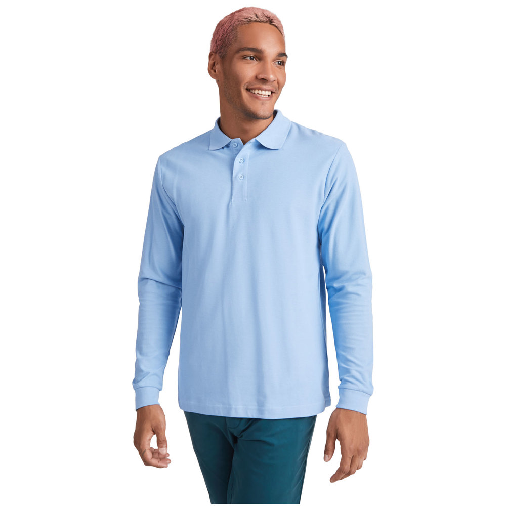 Estrella long sleeve men's polo
