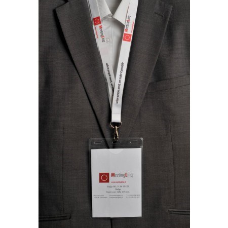 Badgehouder, A6 formaat. Zachtfolie uitvoering.