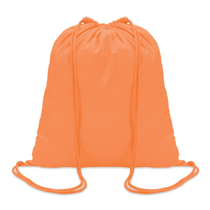 COLORED - 100gr/m² cotton drawstring bag - Orange