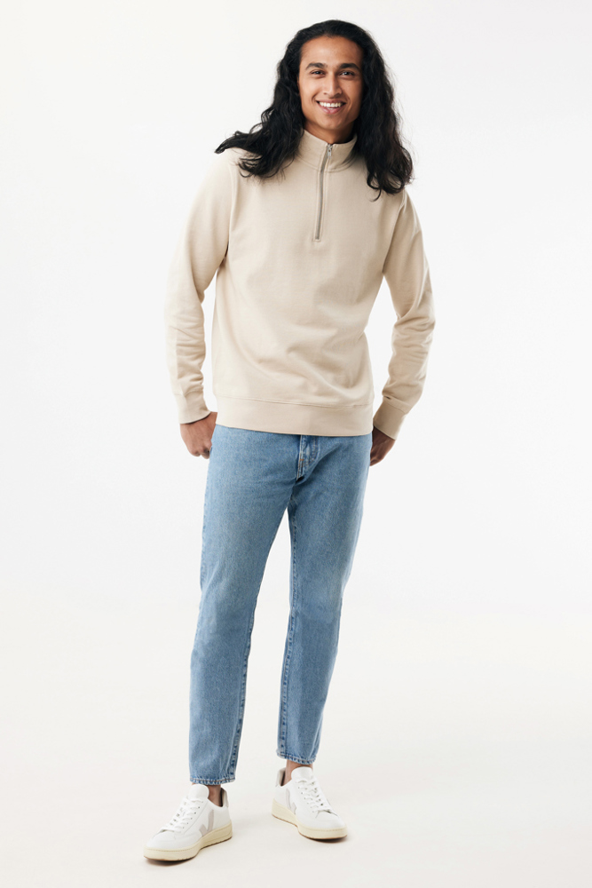 IQONIQ Elgon Quarter-Zip-Sweater aus rec. Baumwolle