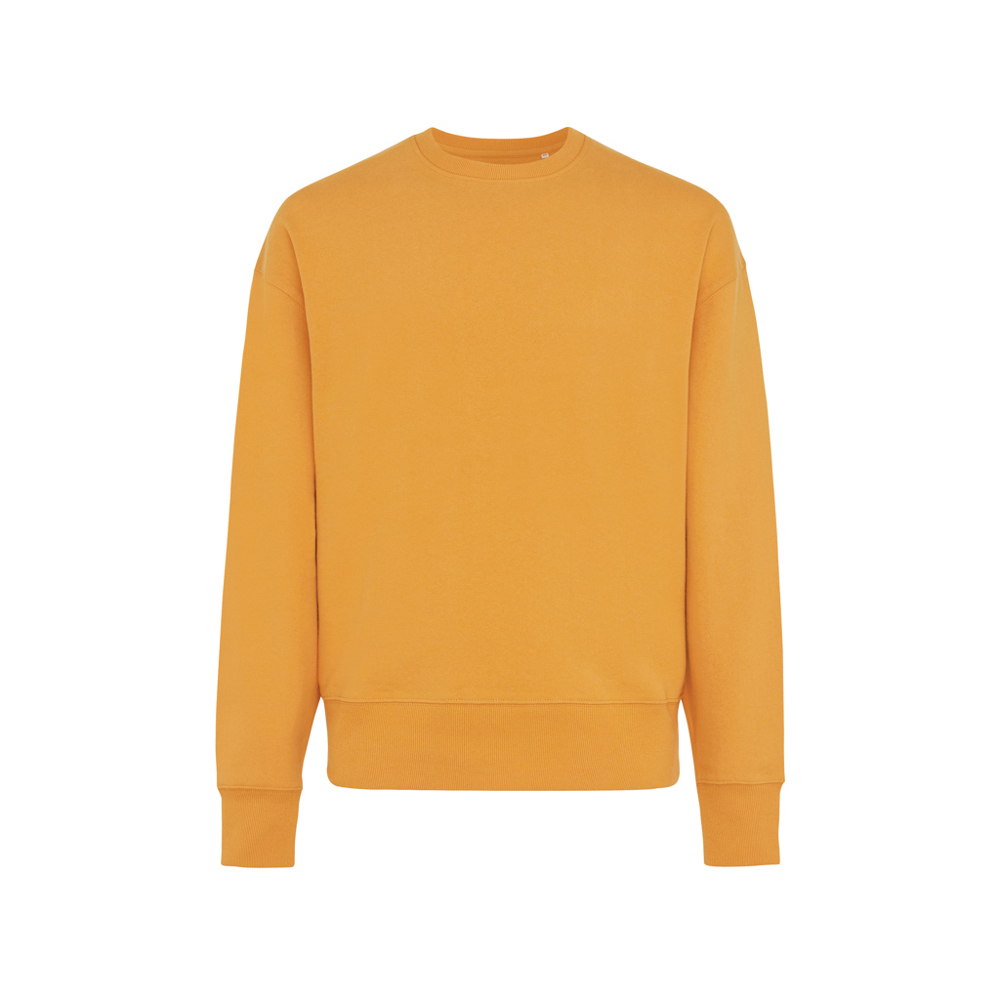 IQONIQ Kruger relaxed recycled cotton crew neck - sundial orange (± PMS 16-1148TCX)