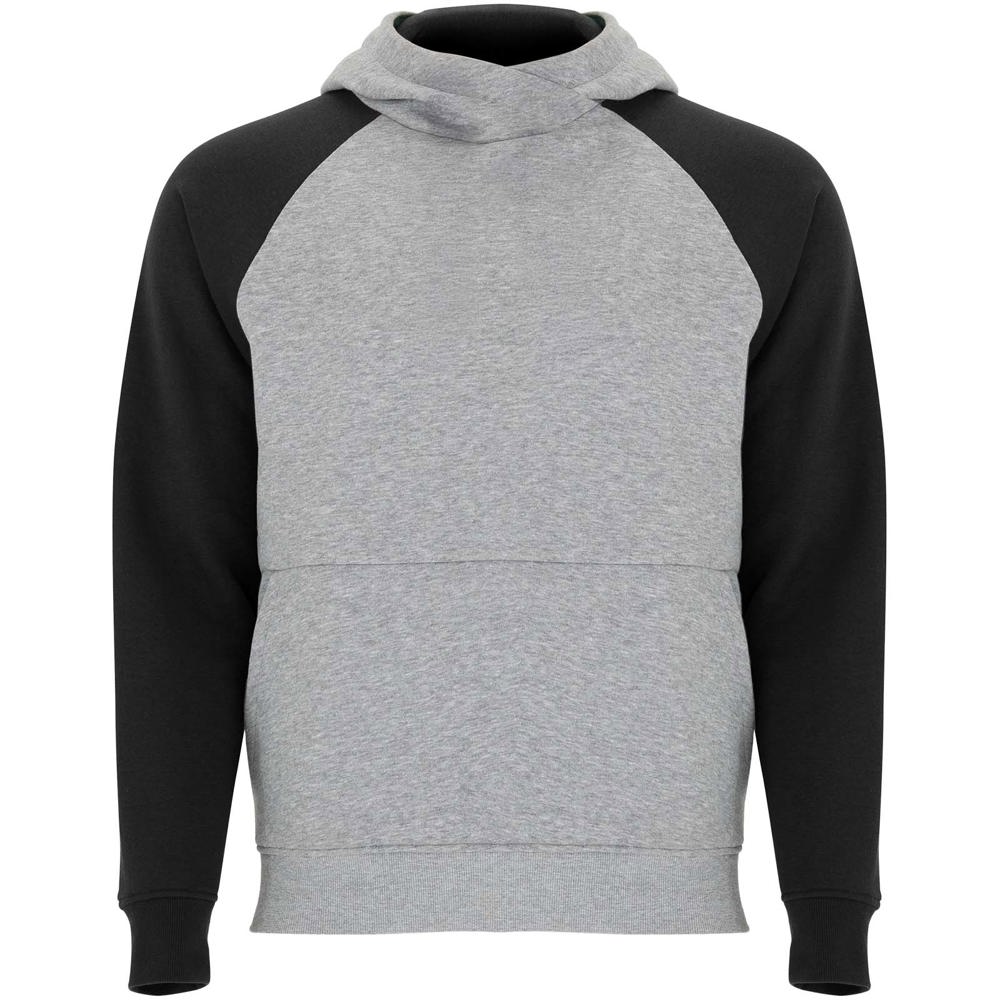 Badet zweifarbiger Kapuzenpullover für Kinder - marl grau, schwarz