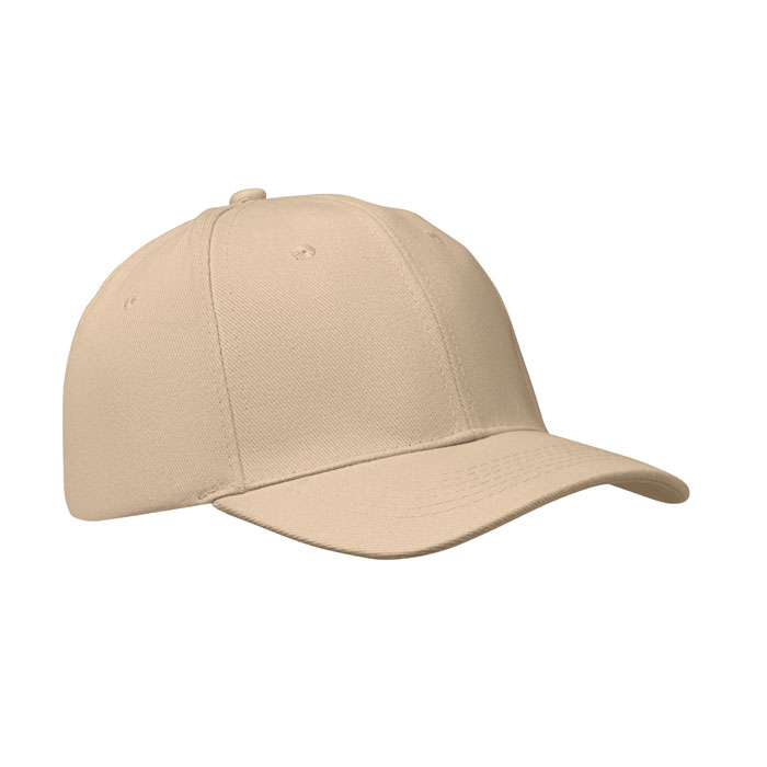 BUFFALO - 6 panel baseball cap 260 gr/m - Beige