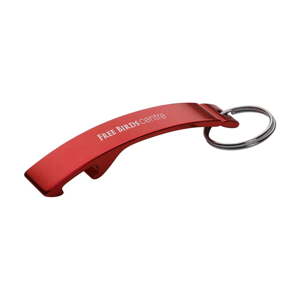 Alu Opener sleutelhanger - Rood