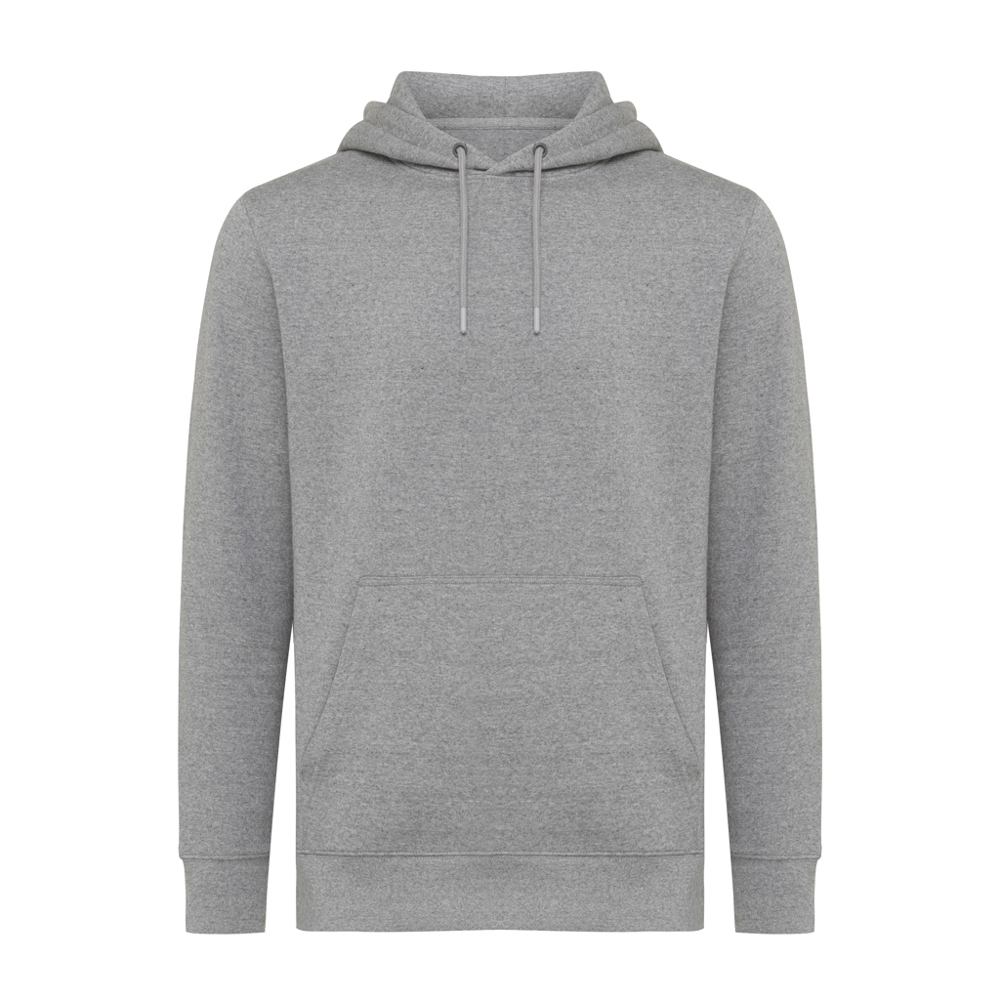 IQONIQ Rila lightweight recycled cotton hoodie - light heather anthracite (± PMS light heather anthra)