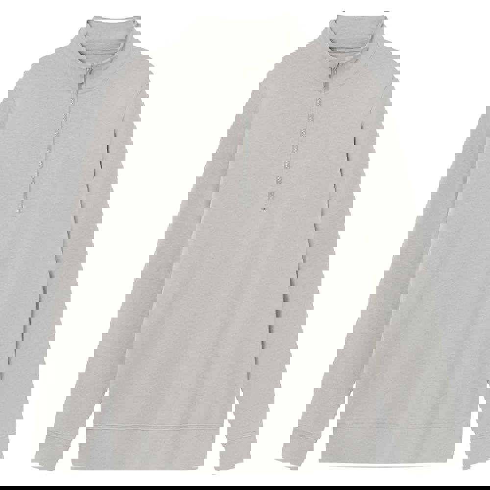 Brickstone unisex half zip sweater, 280 gr/m² - Grey (PMS Cool Grey 8C) / Grey