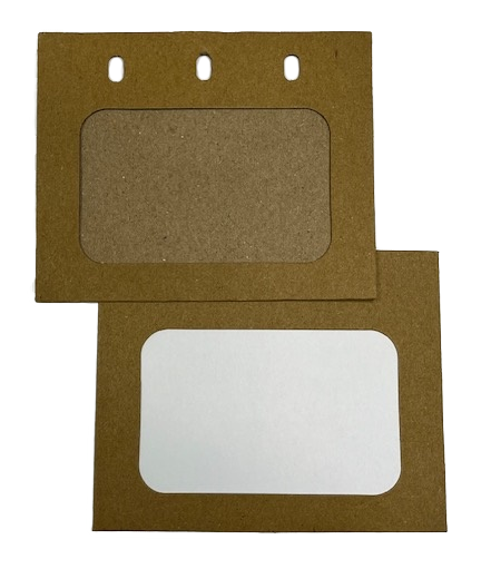 Badgehouder gerecycled karton A-7