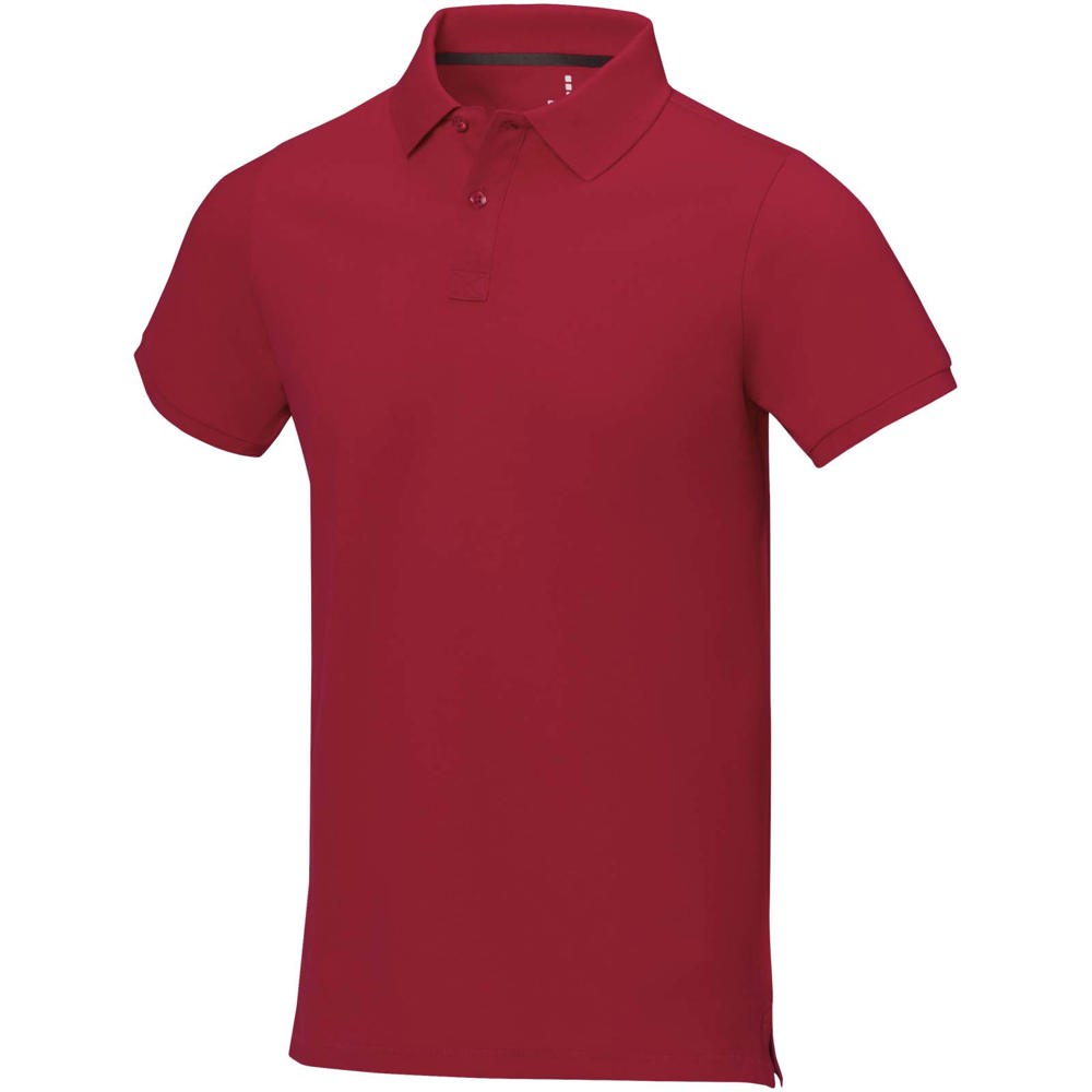 Calgary short sleeve men's polo - red
