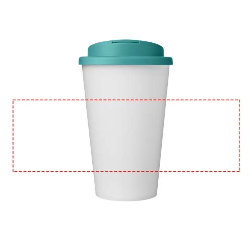Americano® Eco 350 ml recycled tumbler with spill-proof lid