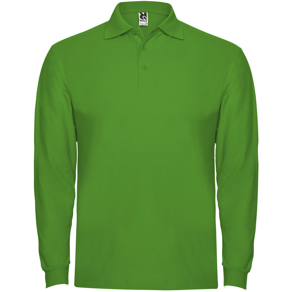 Estrella long sleeve men's polo - Grass Green