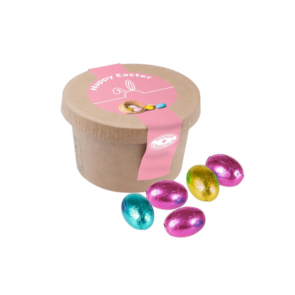Carton cup with sweets