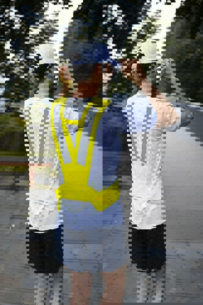 Reflective vest V-shape