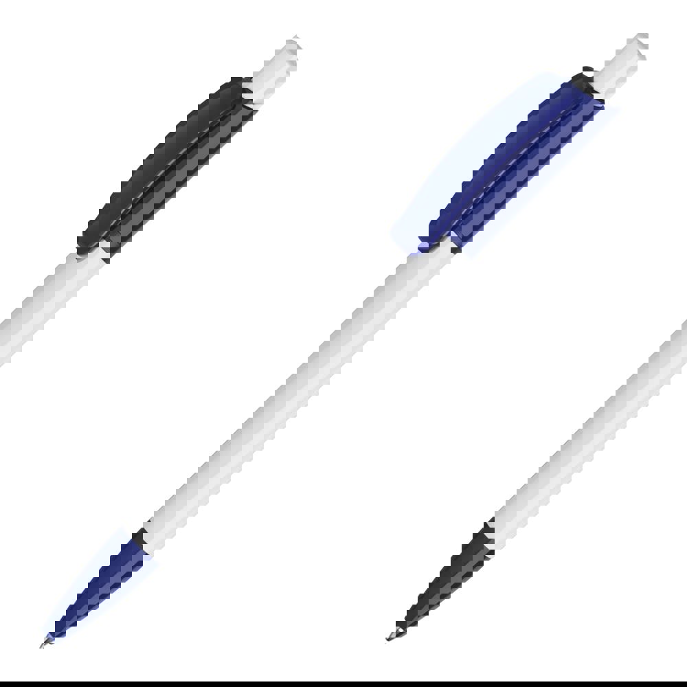 Ball pen Kamal hardcolour - White / Dark blue