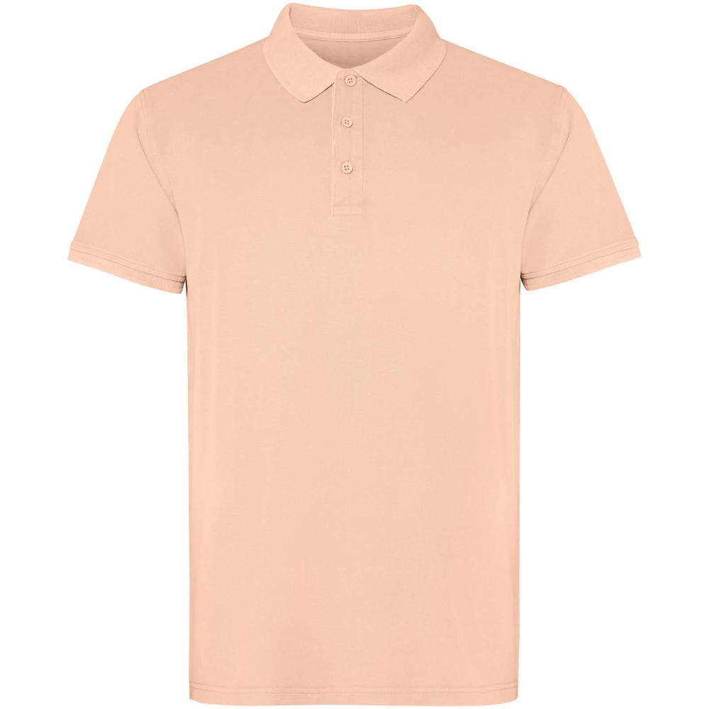 Cobain short sleeve unisex polo - Light orange