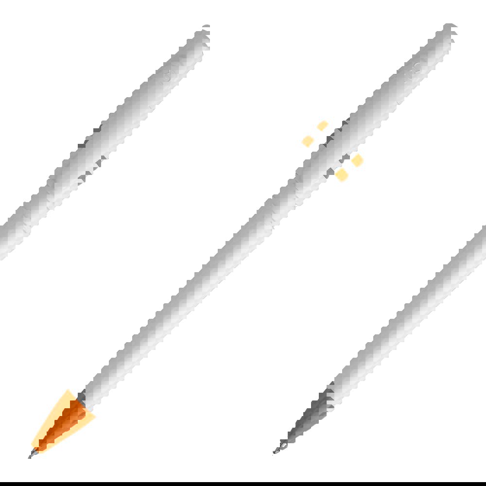 Ball pen Nora hardcolour - White / Orange