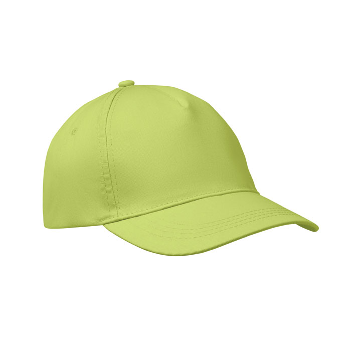 BUZZ - 5 panel baseball cap 160 gr/m - Lime