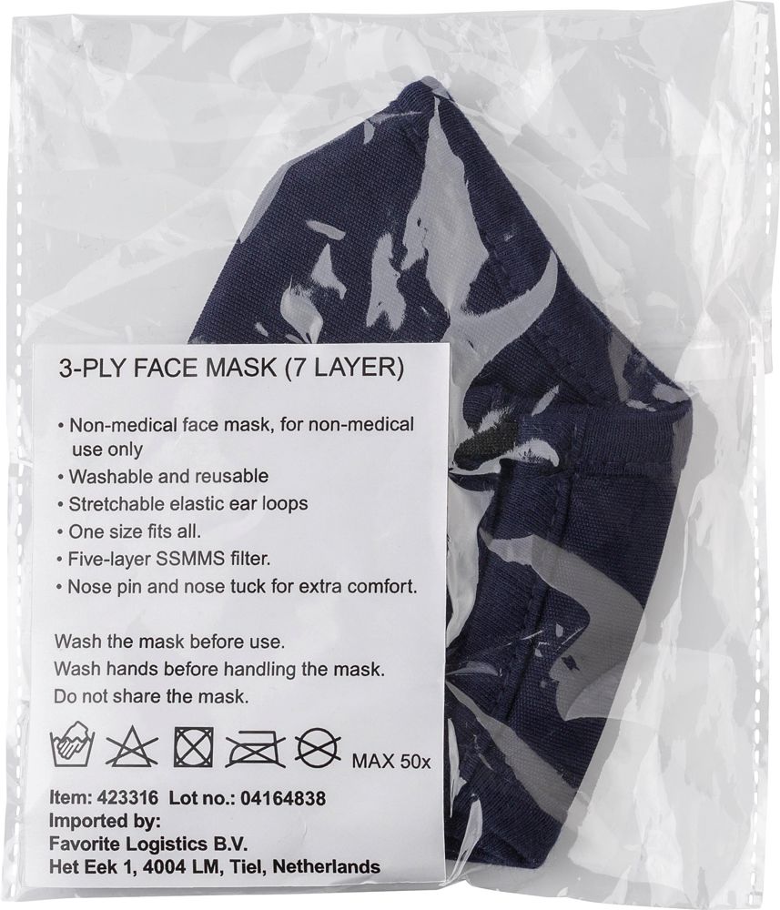 Cotton reusable face mask Riyan