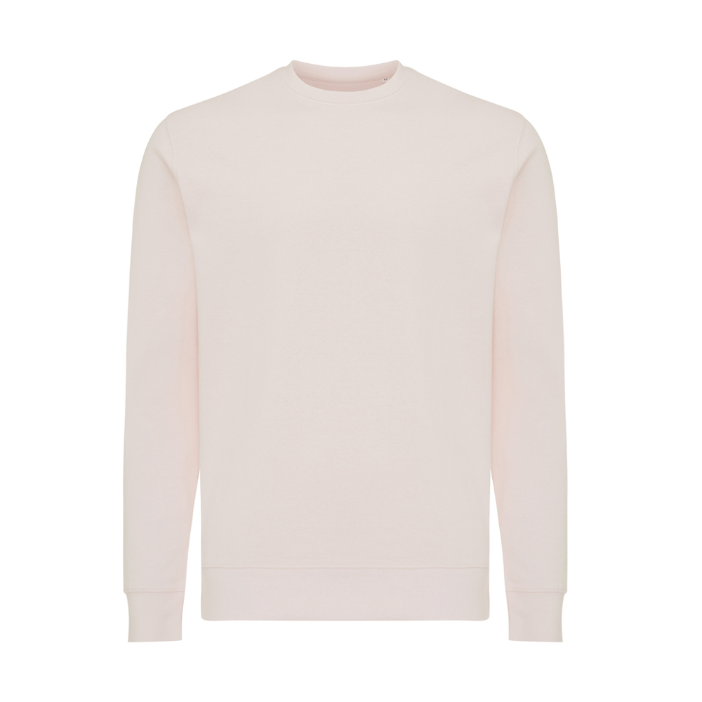 IQONIQ Etosha lightweight recycled cotton crew neck - cloud pink (± PMS 11-1408 TCX)