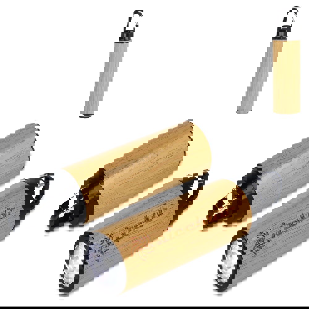 Bambus-Taschenlampe mit Clip