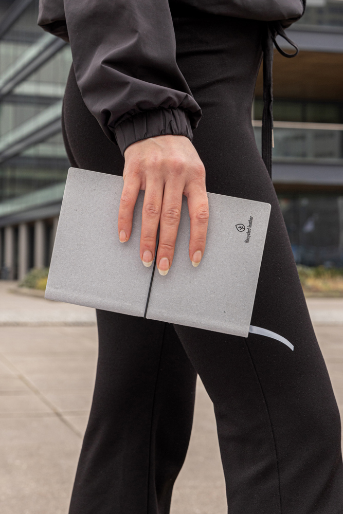 A5 GRS recycled leather notebook